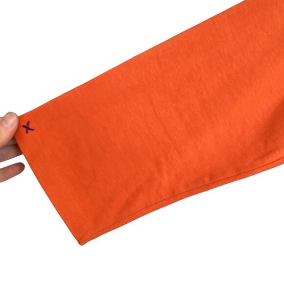 Y2K Sassy Sistas Orange Embroidered Biker Native American Loose Fit Top size XL - Picture 11 of 16